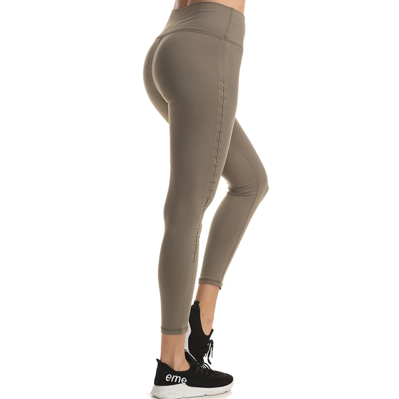 Женские брюки для йоги с внутренним карманом Бесшовные Леггинсы спортивные