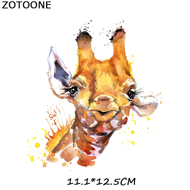 ZT1701 ZOTOONE рождественские наклейки с изображением оленя и утюгом, термопереводные наклейки для глажки одежды DIY, футболки, супер моющиеся для детей - Цвет: ZT1701