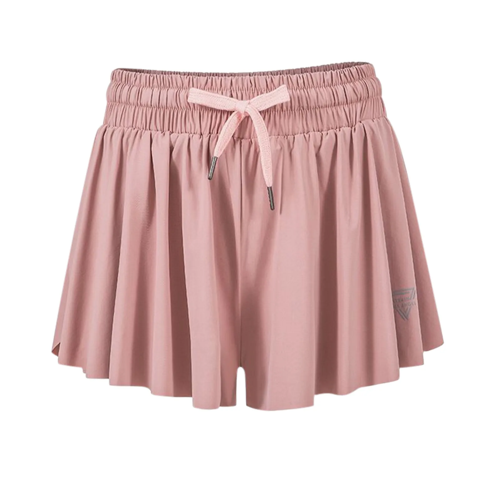 Спортивные шорты юбка для женщин 2 в 1 соблазнительные бега с оборками и ягодицами