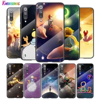 cute anime little prince for xiaomi mi 11 11i 10t cc9e 9t note 10 ultra pro lite 5g tempered glass cover shell phone case
