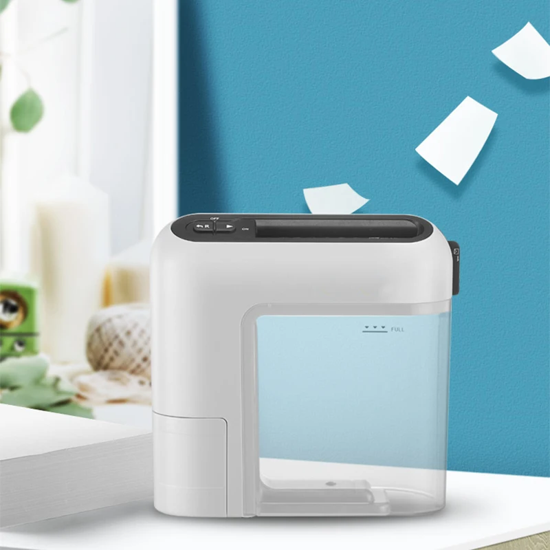 1.6L A4 Mini Desktop Paper Shredder Office Home Automatic Electric Paper Crusher Destroyer Guillotine Confidential Document 1pc