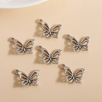 20pcslot 2015mm cute hollow mini butterfly charms fit bracelets pendants earrings handmade craft diy jewelry accessories