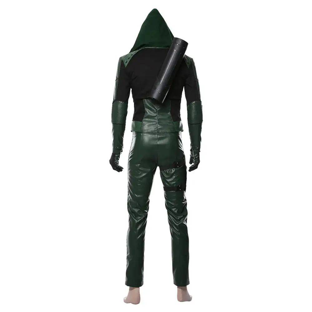 

Arrow Season 8 Oliver Queen Cosplay Costume Halloween Outfit Adult Men leather suit custom made