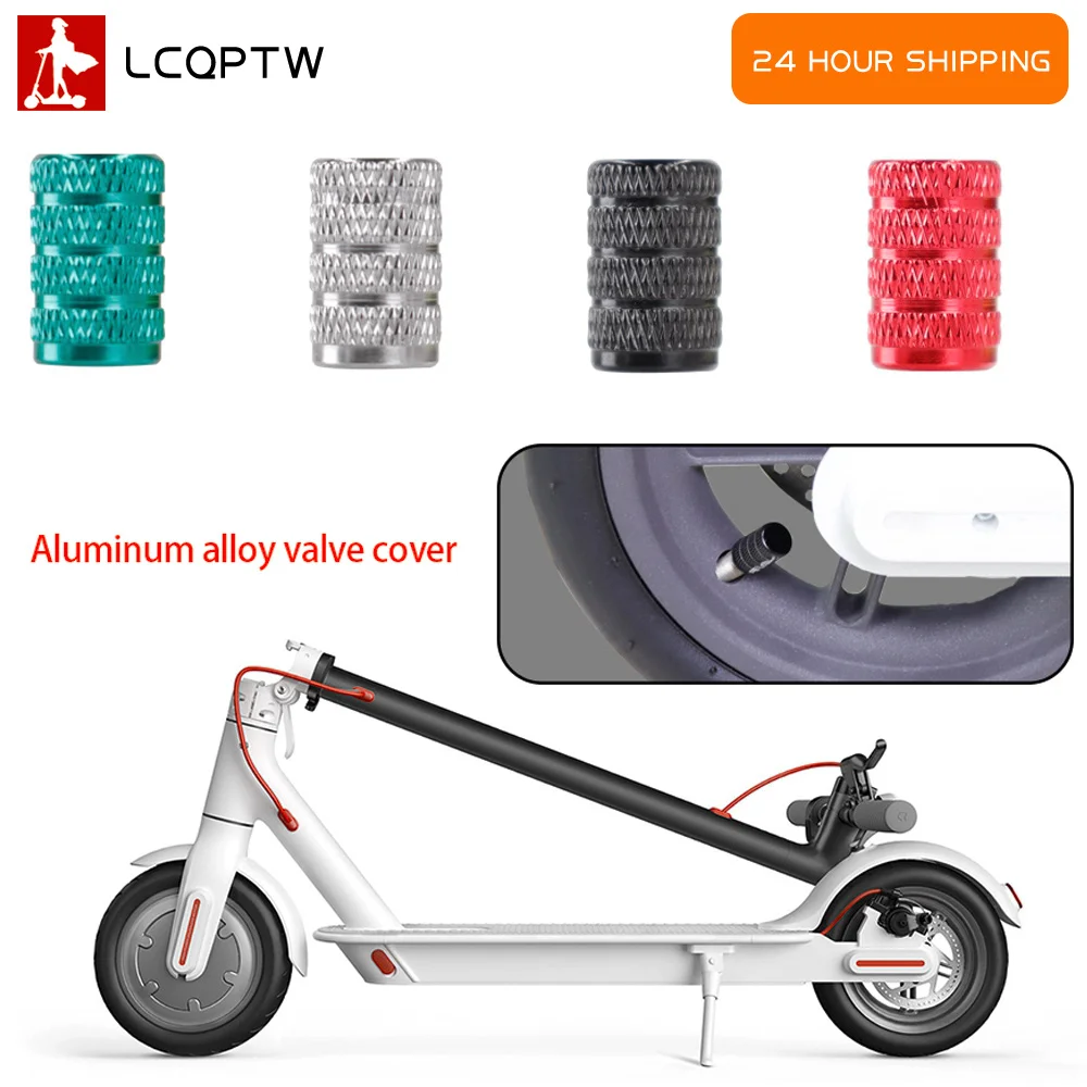 2pcs Aluminium Alloy for xiaomi M365 M365 pro Gas nozzle Cap Bicycle Cap Wheel Tire Covered Car Truck Tube Tyre Bike Accessories