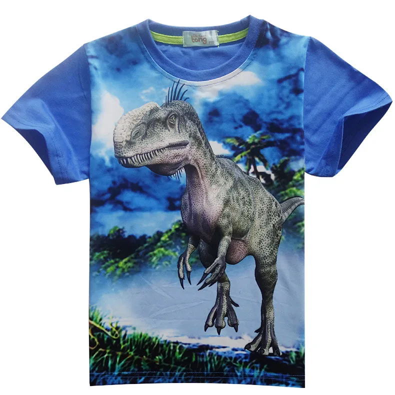 

2020 Jurassic World Fallen Kingdom Cool DinosaurT shirt Boys Hiphop Tee Tshirt Boy color Clothes Drop