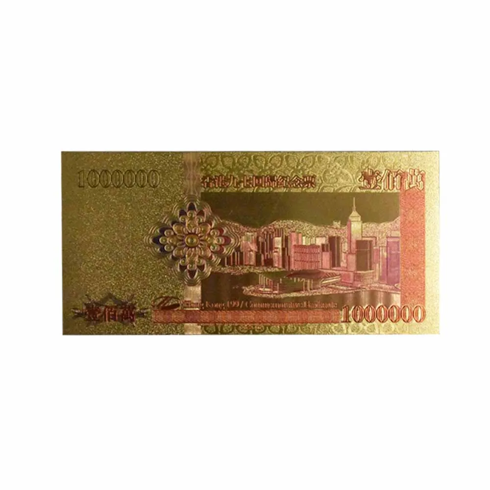 Банкнота с золотым покрытием 24 К 10 шт./компл. | Дом и сад