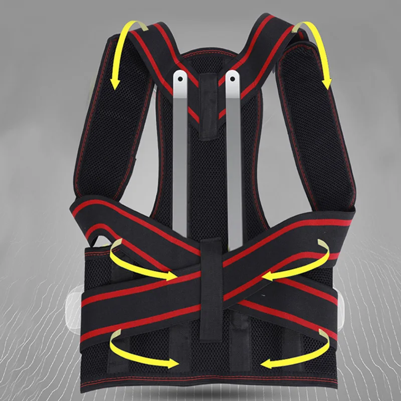 Корректор осанки для спины поддержка поясницы плеч улучшения и облегчения боли в