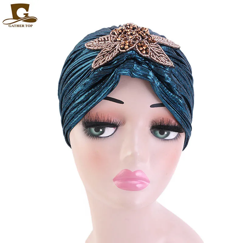 Бронзировать раза Индия Кепки свадебные туфли невесты тюрбан в стиле ретро