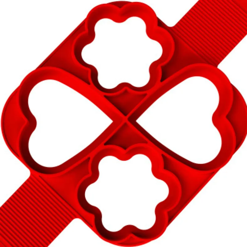 Новая силиконовая форма для жарки яиц кухонная красная антипригарная сковородок