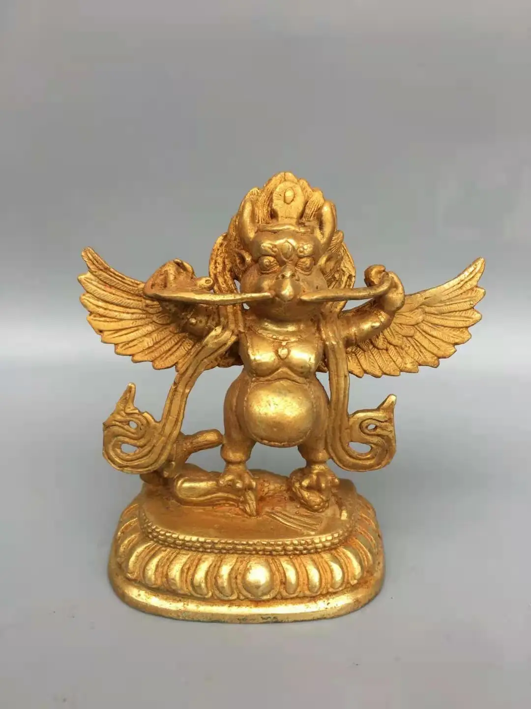 Редкая позолоченная медная статуя бога орла QingDyansty (art.: 3920d32c8ec45) - 3920d32c8ec45