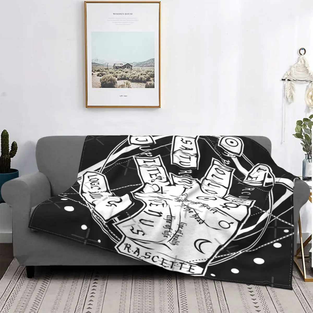 

Palmisty-the Future Is-Manta a quadros para cama, manta de muselina para пикник, toalla de lujo