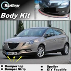 Дефлектор губ на бампер для Chrysler Delta, Lancia Delta, передний спойлер, юбка для вентиляторов TopGear, тюнинг автомобиля, обвес, полоска