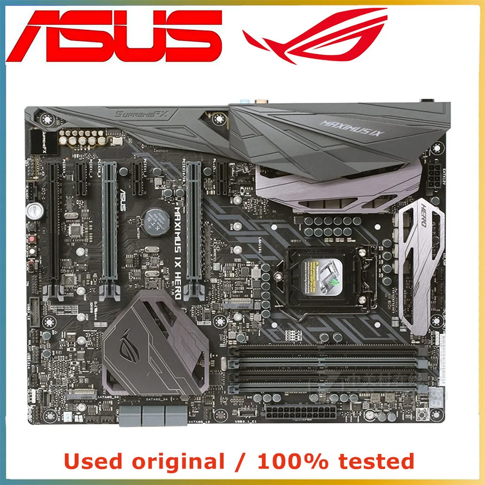 For Intel Z270 LGA 1151 CPU ASUS ROG MAXIMUS IX HERO Motherboard Computer Socket LGA1151 DDR4 Used Desktop Mainboard | Компьютеры и
