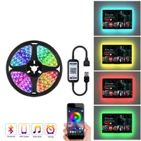 led lights rgb tape smd 5050 flexible waterproof tape diode waterproof light 1m 2m 3m 4m 5m dc 5v tv backlight decor for room