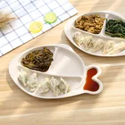 Блюдо с изображением пшеничного колоса в форме рыбы, соломенная детская посуда, детское питание, фруктовая закуска, столовая посуда, креативная однотонная посуда