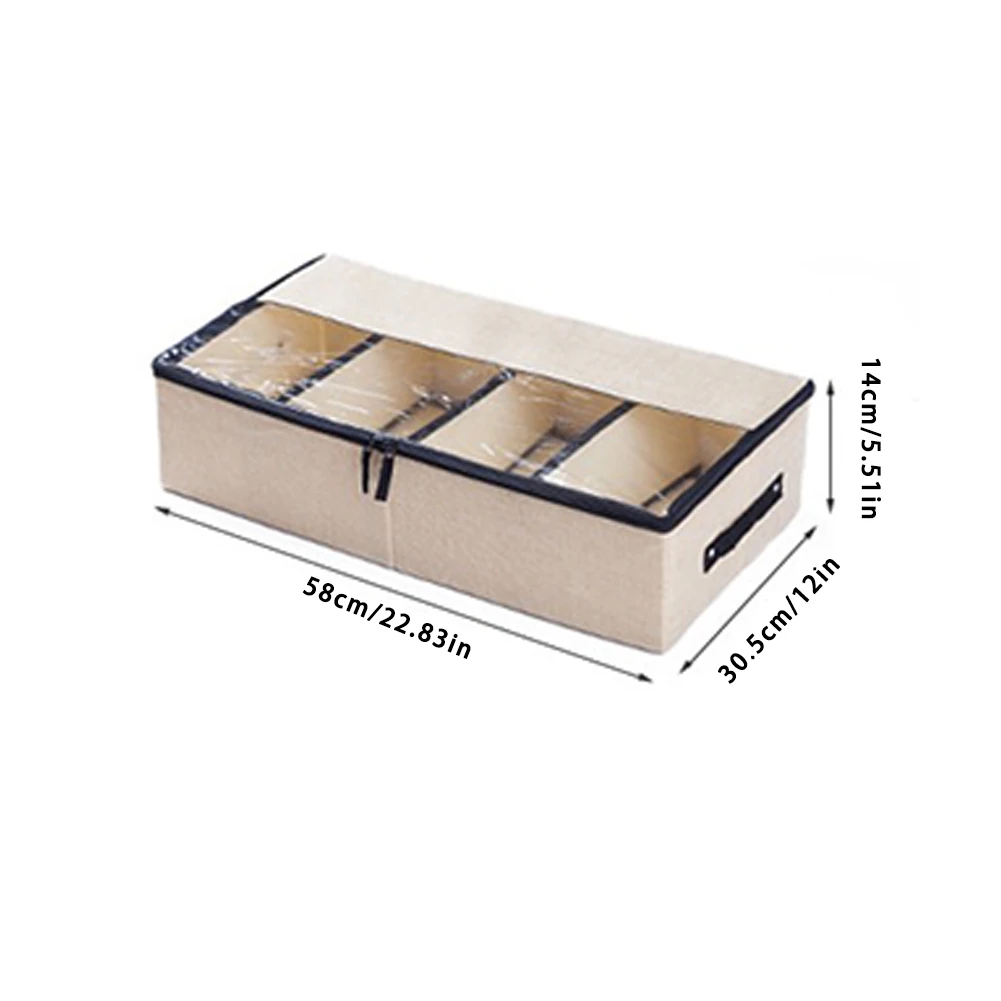 

Storage Bag Under Bed Shoes Organizer Storage Divider Clothes Closet Box For Shoes Storage Shoes Clothing Organization