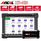 Диагностический инструмент ANCEL X7 HD OBD2, полнофункциональный считыватель кодов для автомобилей EPB ABS, сброс масла SAS DPF TPMS, сканер для тяжелых грузовиков Промокод: 1111HITS