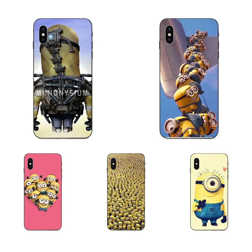 2019 Забавный чехол накладка с милым рисунком Миньоны армейский мягкий для