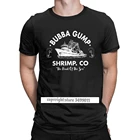 Для Мужчин's Bubba Gump креветки футболки рыба забавная одежда для рыбаков забавная футболка