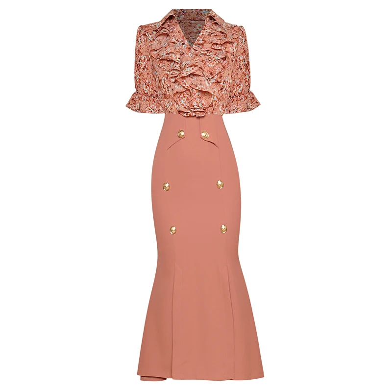 

Женское шифоновое платье с рюшами, элегантное дизайнерское праздничное платье с винтажным принтом в стиле пэчворк, лето 2019