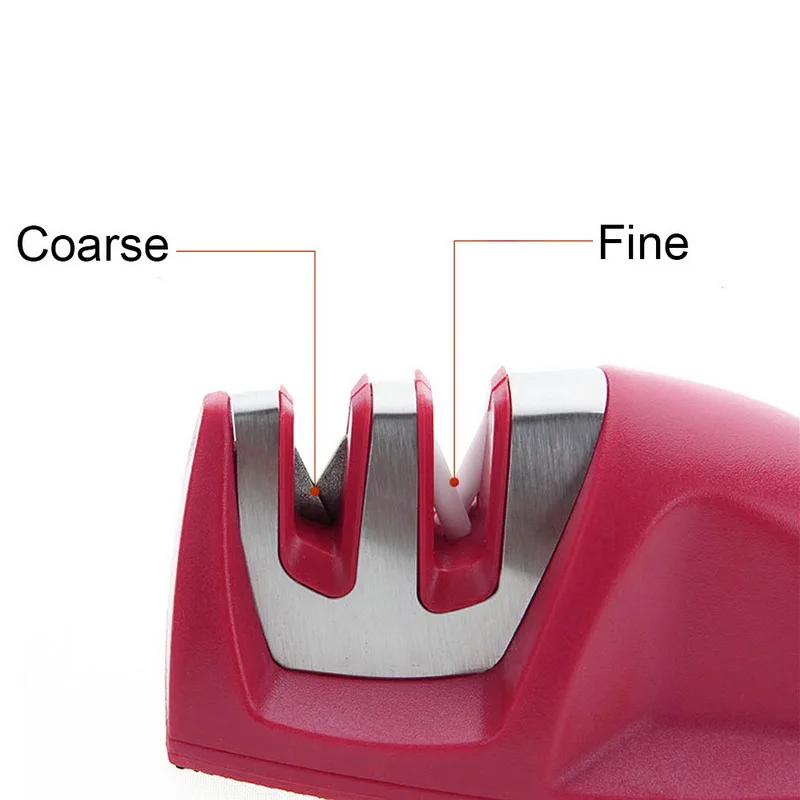 

2 Stages Mini Diamond Ceramic Steel Whetstone Kitchen Knives Scissors Sharpening Grindstone Portable Grinder Stone Tools