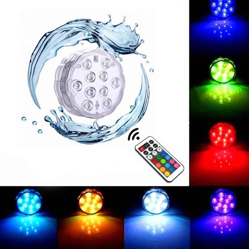 Светодиодный RGB погружной аквариумный светильник с дистанционным управлением