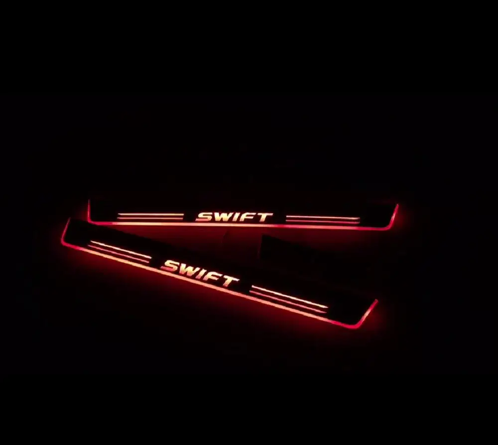 Светодиодная подвижная дверная накладка Qirun для suzuki swift Накладка на порог