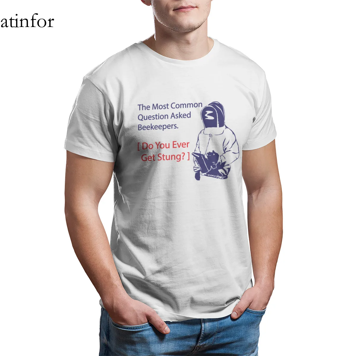 

Do you get stung T-Shirt Print 100% Cotton Fashion Games Tops Mens Clothes 17943