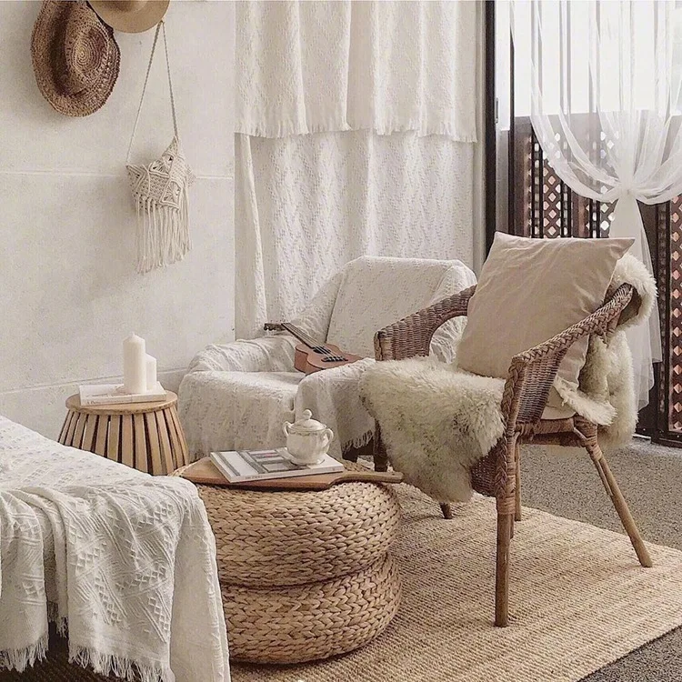 Aggcual чисто белое одеяло для дивана Японский портативный покрывало кровати