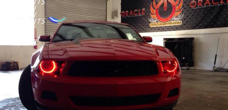 Для ford mustang RGB светодиодный комплект Фар halo angel eyes автомобильные аксессуары для