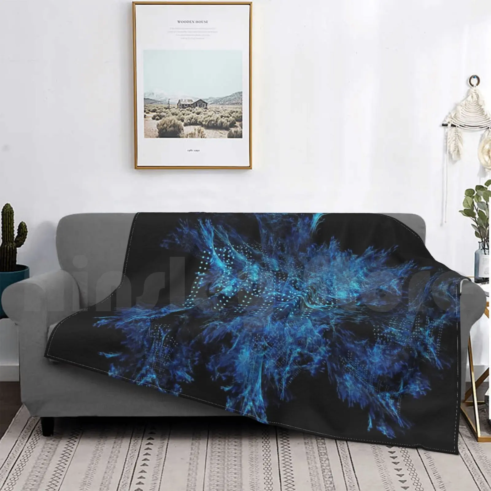 Da Fs Omar s имя Onfx? Одеяло модное на заказ 2588 Ohdz огни абстрактный крутой цвет Фрактал