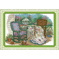 everlasting love the grandmothers cane chair chinese cross stitch kits ecological cotton stamped christmas decorations for home