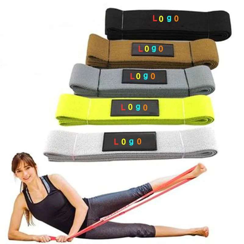 

Long Fitness Resistance Band Yoga Tension Strap Sports Elastic Band Chin-up Knitting Auxiliary Ring Set fitness equipment