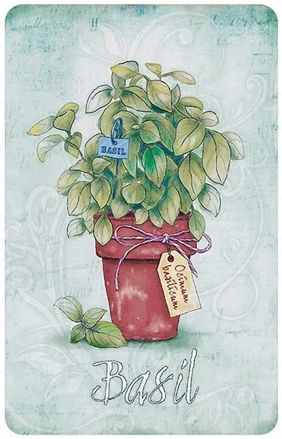

FOEMXIEN Basil;Tin Sign Wall Retro Metal Bar Pub Poster Metal 11.87.9in