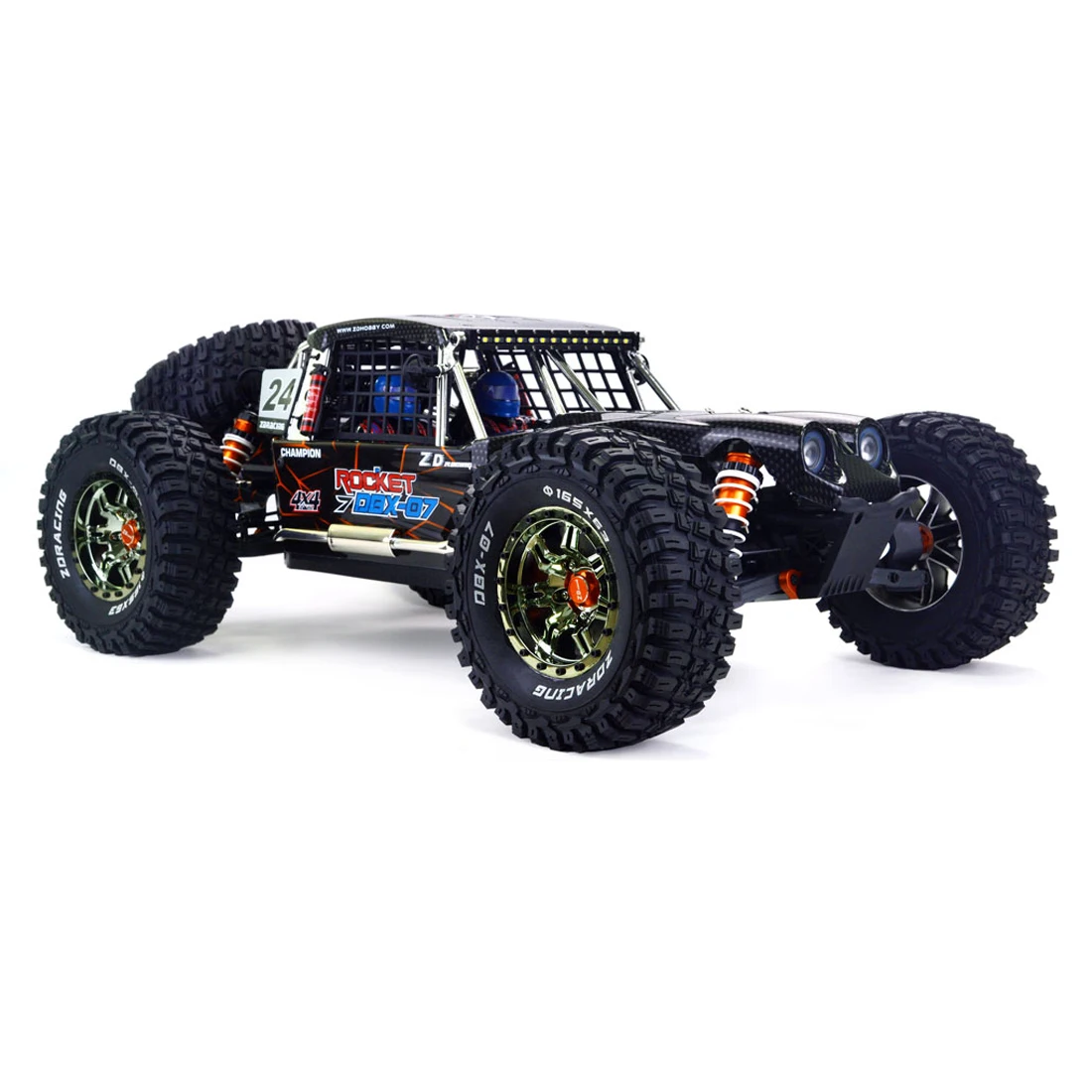 ZD Racing DBX-07 1/7 2 4G 4WD Радиоуправляемый автомобиль 80 км/ч высокоскоростной