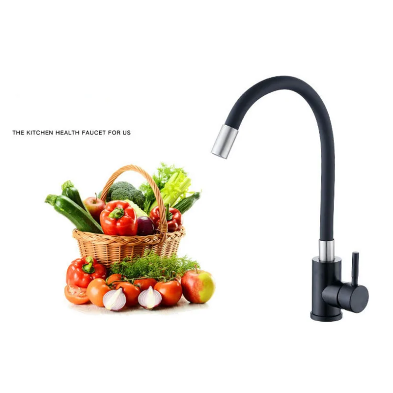 Гибкий Смеситель из силикагеля с поворотом на 360 градусов кухонный кран для