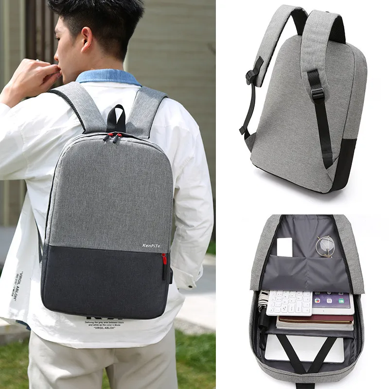 

Men Backpack Bag 15.6 Inch Laptop Notebook Mochila Male Waterproof Backbag Students School Backpack 2 pcs set Small Shoulder Bag