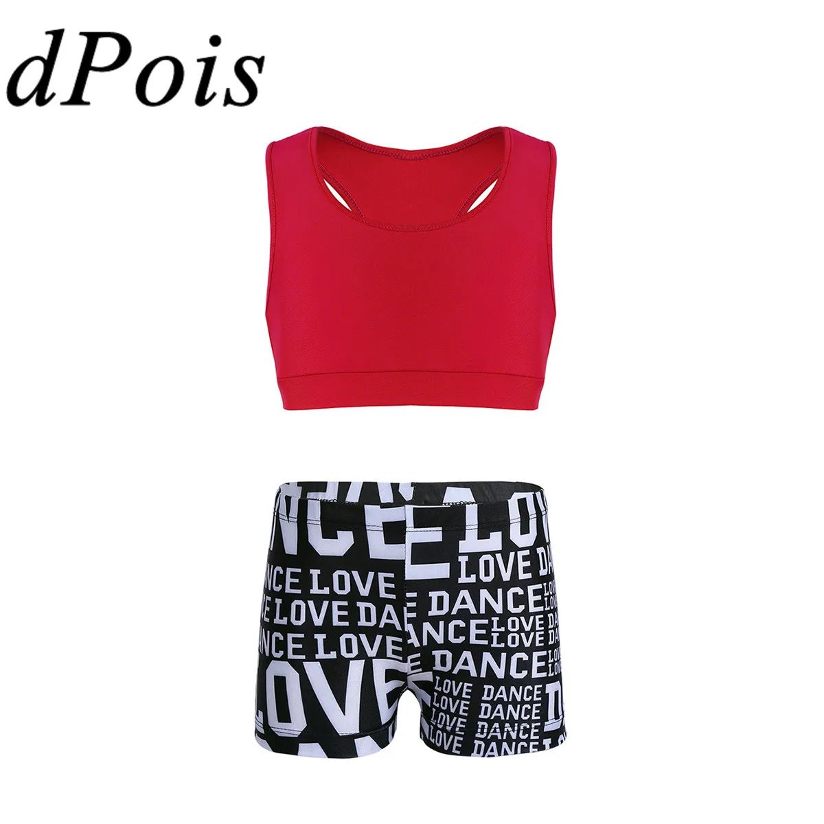 

Гимнастический купальник для девочек, трико для танцев, танкини, майка и низ, костюм, балетное танцевальное платье, современный костюм для б...