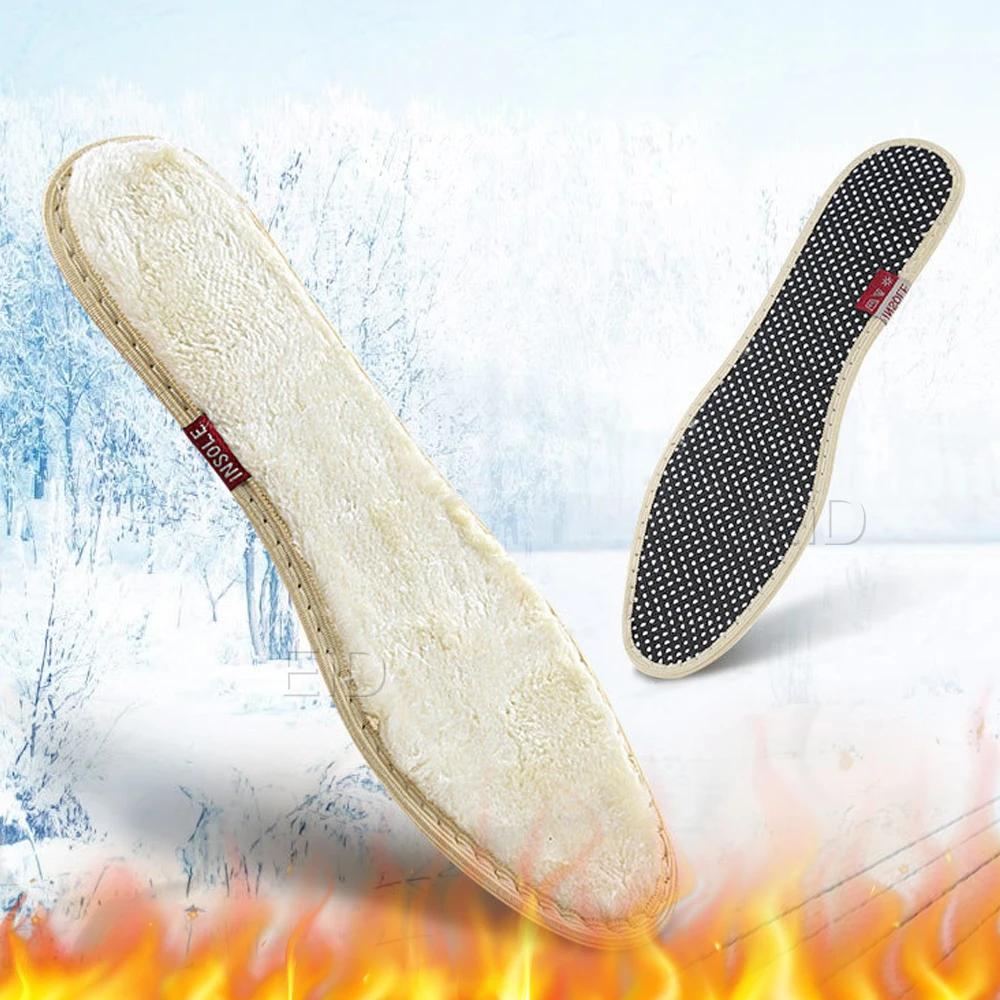 EiD Fur Heated Shoe Insoles Thick Winter Insole High Quality Foot Warmer Breathable Shoes Insoles Winter Outdoor Heated Unisex