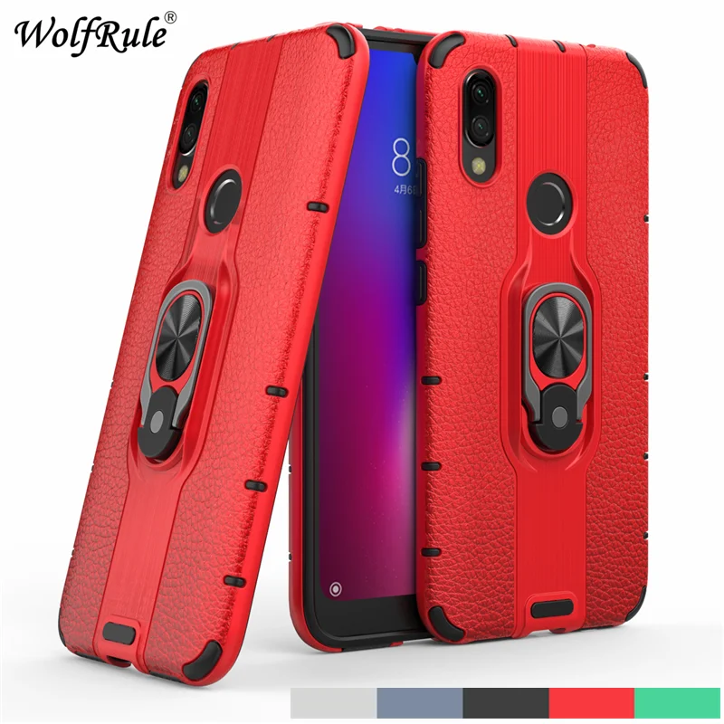 Чехол для Xiaomi Redmi 7 чехол с магнитным кольцом противоударный телефона 6 26 дюйма |