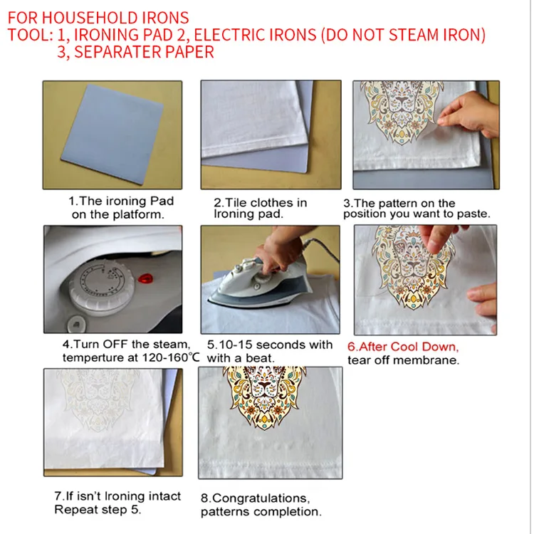 Новый Цвет Король Лев 3D термонаклейка одежда патчи наклейки патч для мужских
