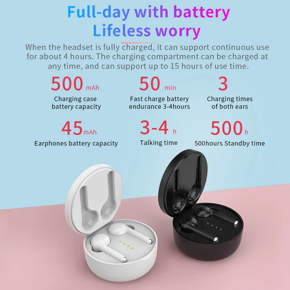 TW40 TWS Спортивные Беспроводные наушники Bluetooth Музыкальные наушники-вкладыши для