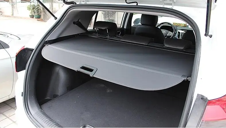 High Qualit Car Rear Trunk Cargo Cover Security Shield Screen shade Fits For Honda VEZEL XRV HR-V HRV 2014-2019(black beige) | Автомобили