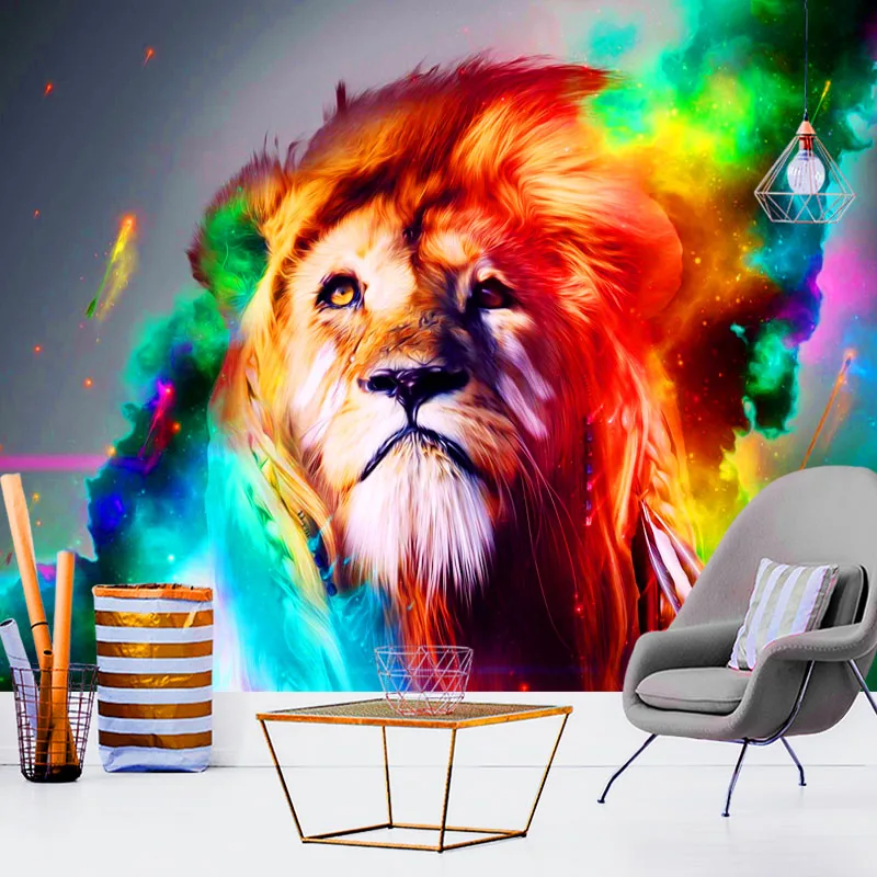 Гобелен Мандала макраме настенный психоделический Лев Бохо домашний гобелен