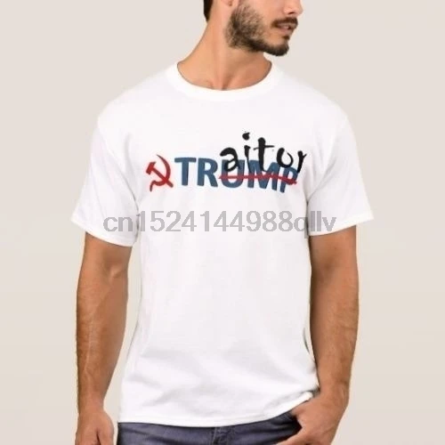 Traitor Trump Men's White T-Shirt Tees Clothing |