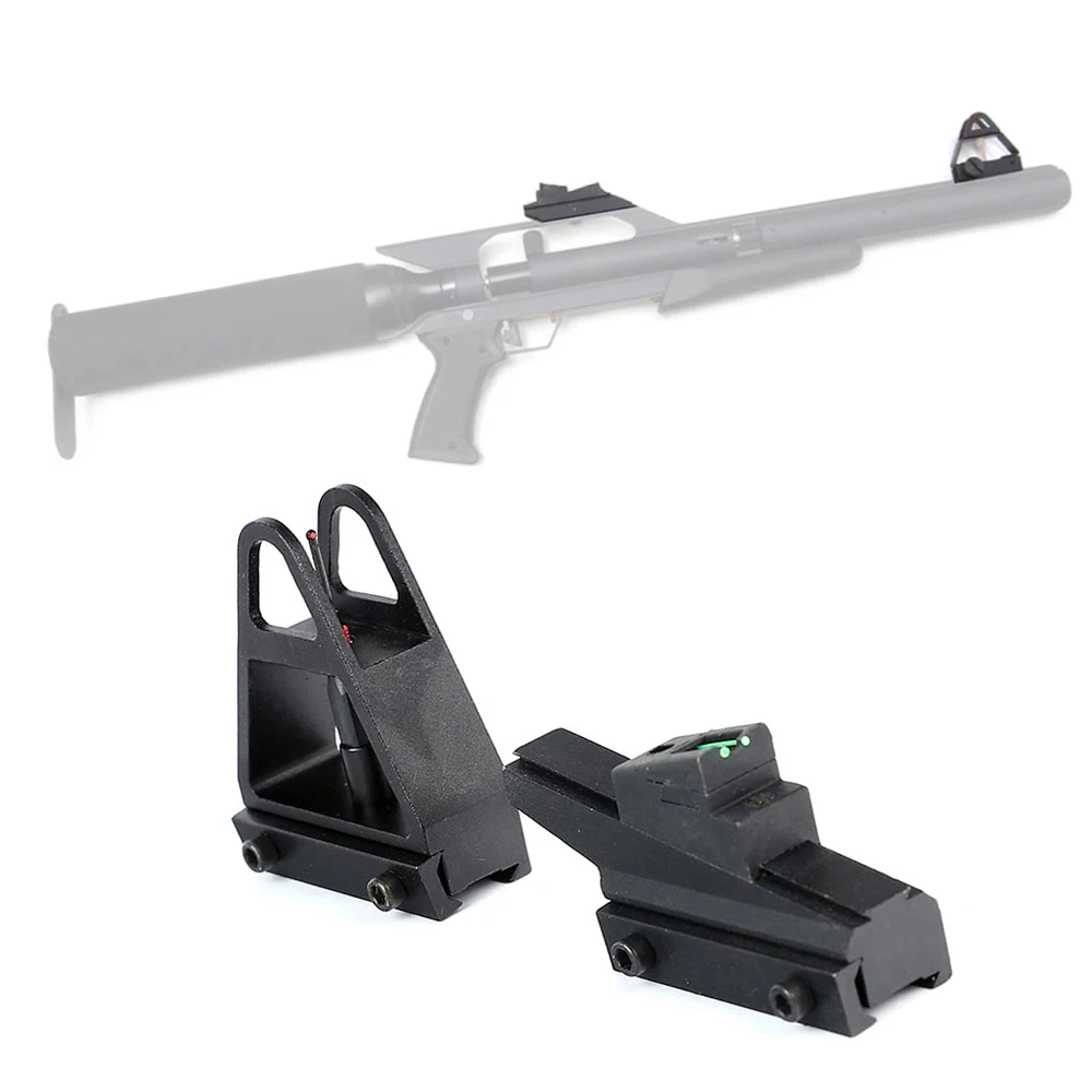 

Тактический Регулируемый QD волоконно-оптический открытый передний задний прицел подходит для. 22 Φ для Hunitng Airgun винтовка аксессуары