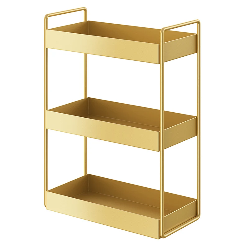 

Makeup Organizer Desktop 2 Layers Jewelry Box Cosmetic Organizer Makeup Perfume Shelf Holder Kitchen Bathroom Storage Rack