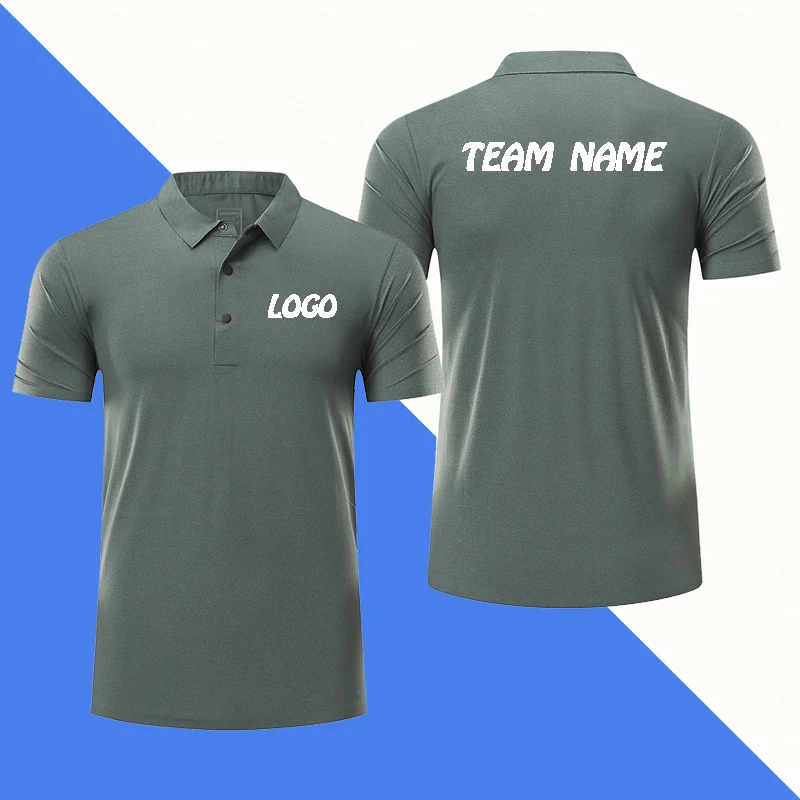 Летняя футболка поло для мужчин 7 Цвет повседневные топы изготовленный на заказ