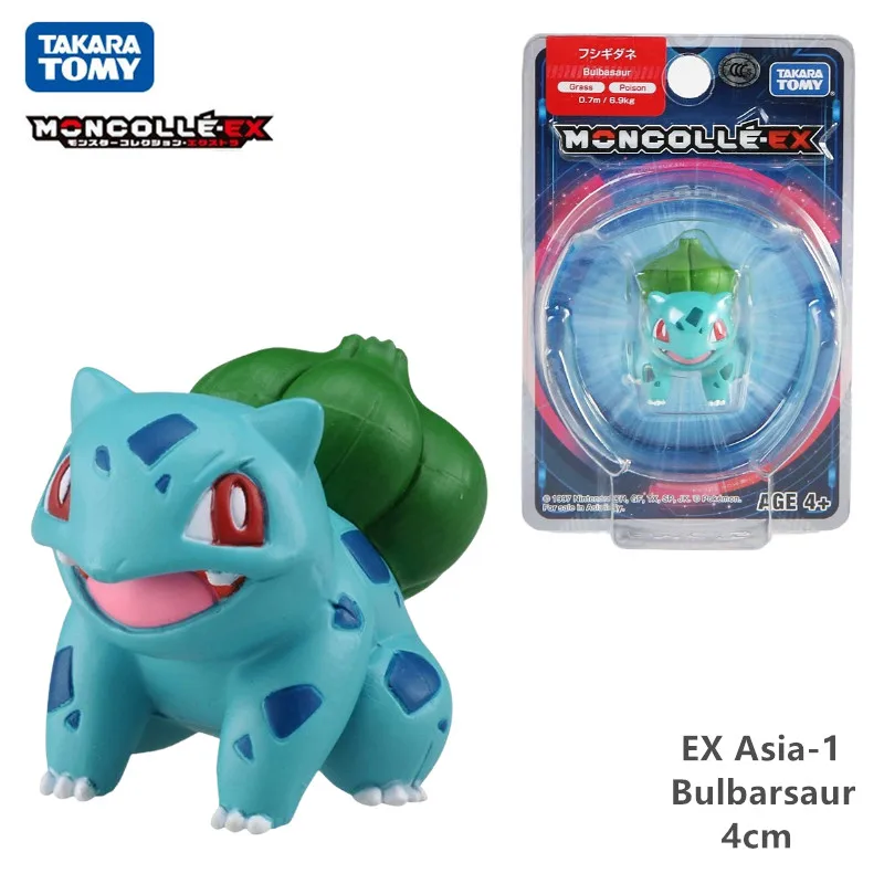 Фигурки героев аниме TAKARA TOMY фигурки Flareon Bulbasaur Pikachu Mewtwo Raichu Mew куклы детские