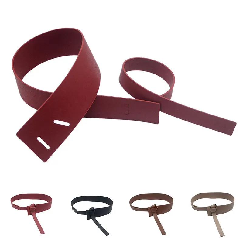 Женский широкий ремень из искусственной кожи декоративный пояс с узлом |